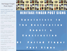 Tablet Screenshot of fingerpostsigns.com